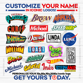 Create a Custom Logo with Your Name, Inspired by Iconic Brands!
