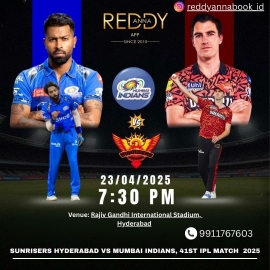 IPL 2025 Showdown: Sunrisers Hyderabad vs Mumbai Indians – Grab Your Reddy Book Id Now.