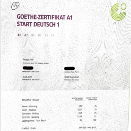 Buy GOETHE-TELC A1 Deutsch ZERTIFIKAT online in germany-Buy telc Deutsch B2 GOETHE Certificate online in poland