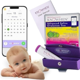 KNOWHEN® Saliva Ovulation Test Kit | Natural, Non-Invasive Fertility Tracker