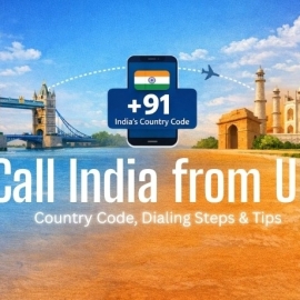 Call India from UK – Country Code India (+91)