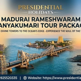 Discover South India: 5 Days 4 Nights Madurai Rameswaram Kanyakumari Tour Package