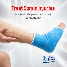 Treat sprain injuries in a one-stop medical clinic in Nashville