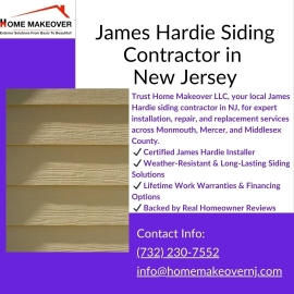 Trusted James Hardie Contractors in Monmouth County NJ – Home Makeover LLC
