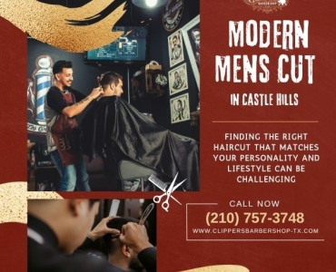 Modern Mens Cut in Castle Hills