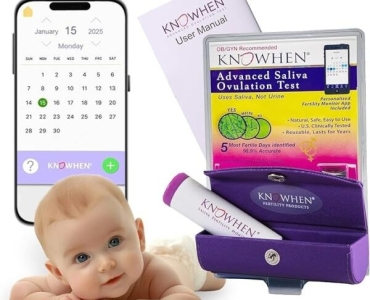 KNOWHEN® Saliva Ovulation Test Kit | Natural, Non-Invasive Fertility Tracker