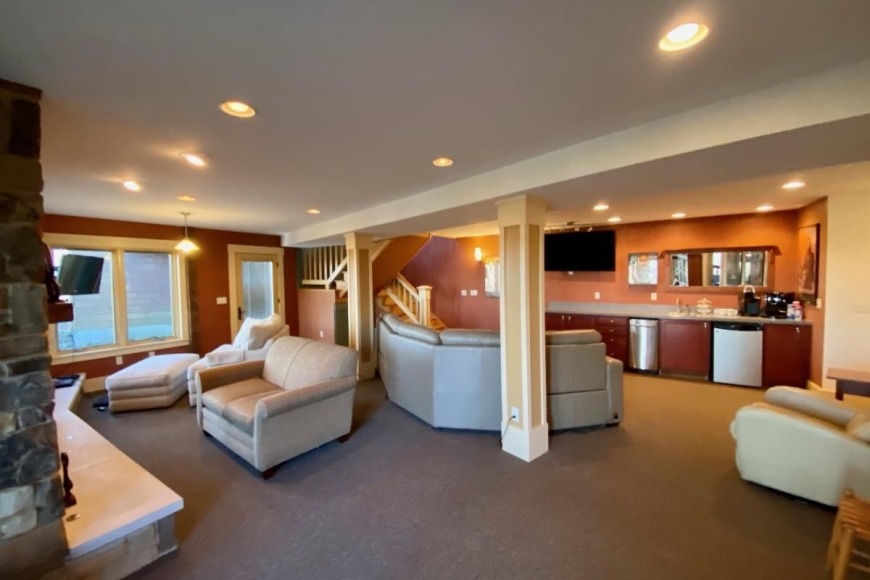 downstairs gathering space