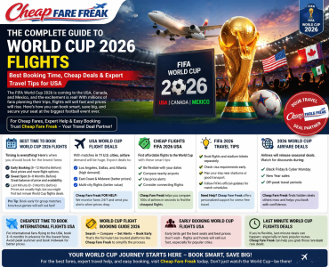 Book FIFA 2026 Flight Ticket | Cheap Flight Deals & Low Fare Booking