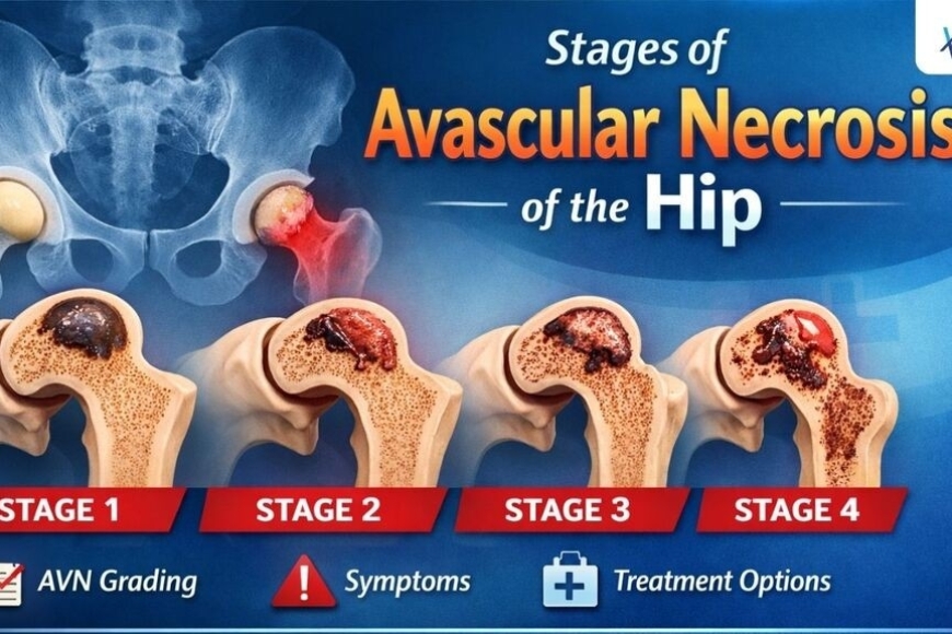 Stages of avascular necrosis of the hip