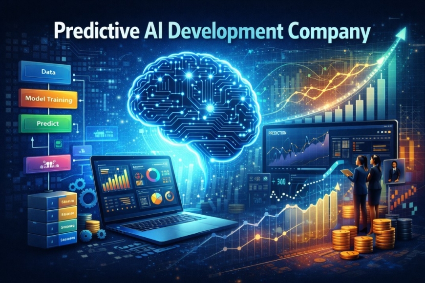 Futuristic AI and predictive analytics
